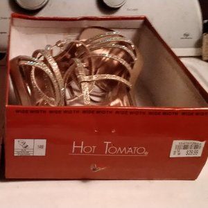 Hot Tomato Strappy High Heels In Box Size 14w